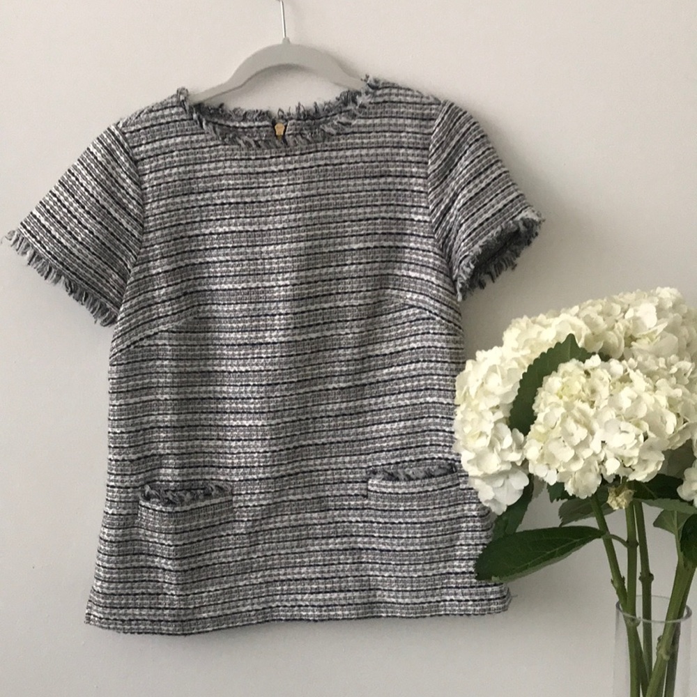 sail to sable tweed tunic // xs